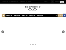 Tablet Screenshot of ecophonic.com